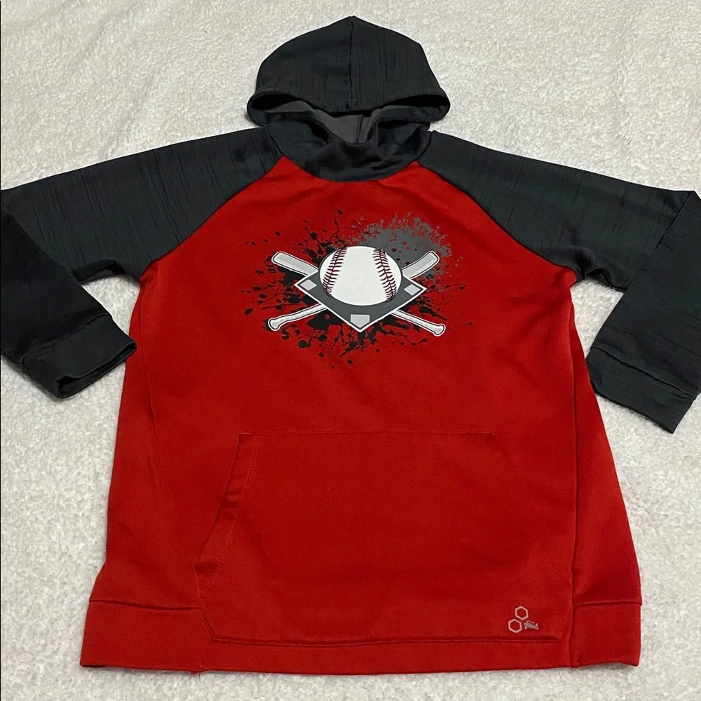 Tekgear boys size XL (18-20) baseball hoodie